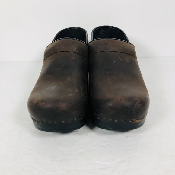 Dansko Womens Professional Clogs Antique Brown  37 (US 6.5-7) Fast Shipping - Picture 2 of 10